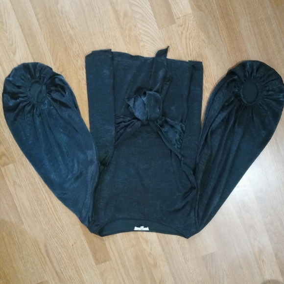 Emerald Balloom Sleeve Blouse - Picture 2 of 2